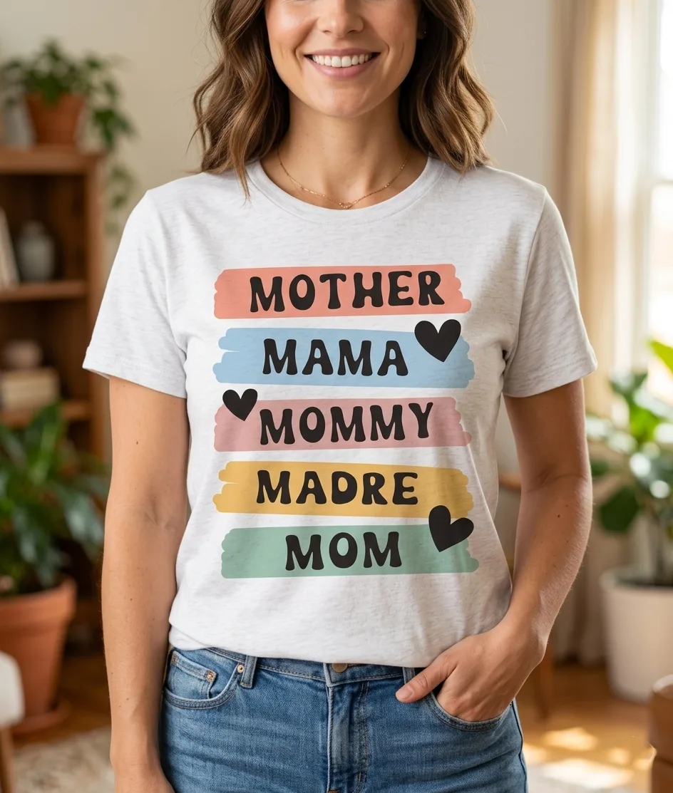 T-shirt Mama avec Plusieurs langues