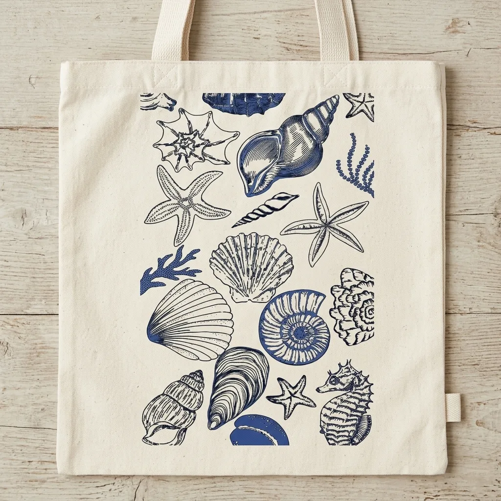 Tote Bag Coquillages