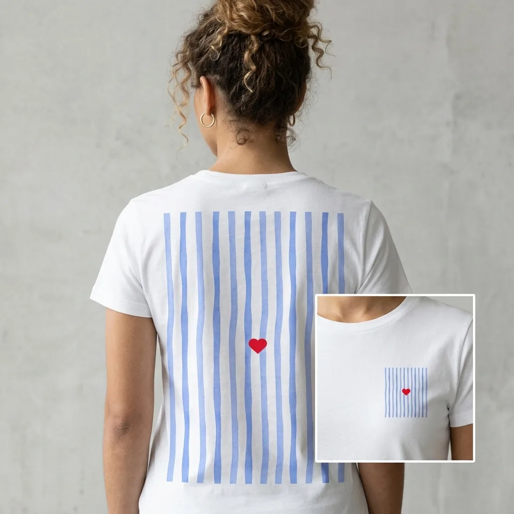 T-shirt Blue Heart