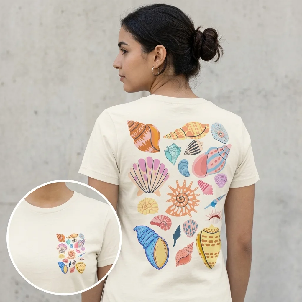 T-shirt Coquillage