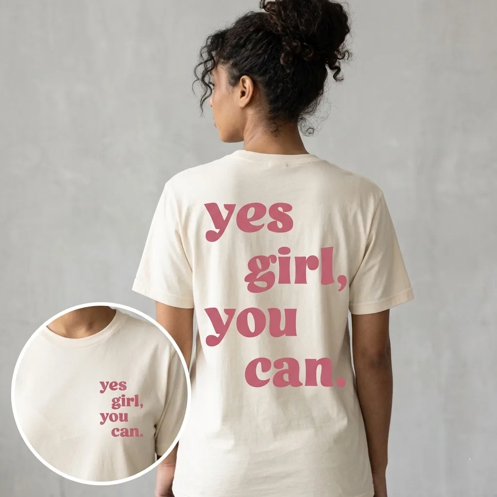 T-shirt Yes Girl, You Can 