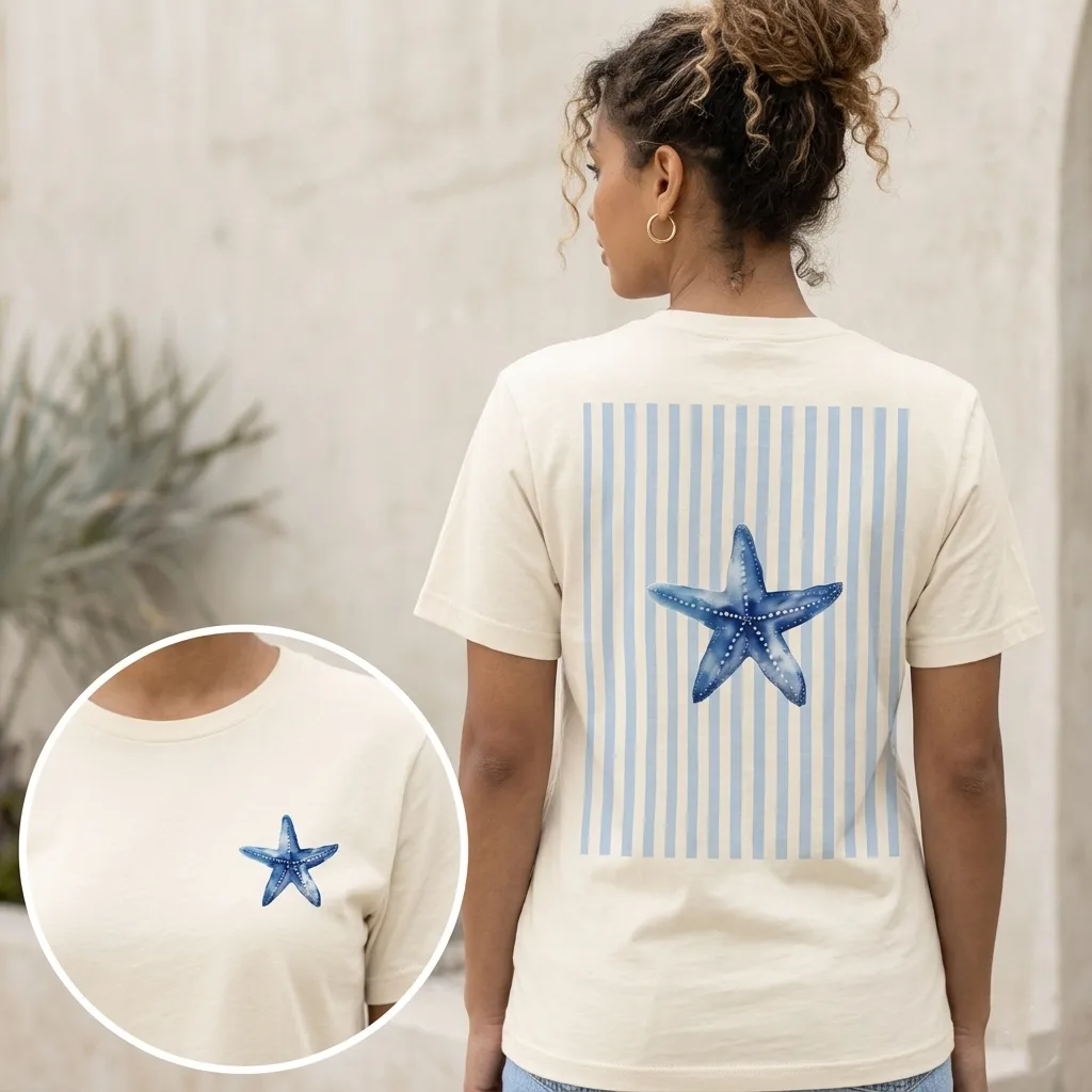 T-shirt Blue Starfish