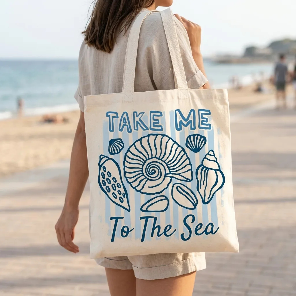 Tote Bag Take Me To The Sea 